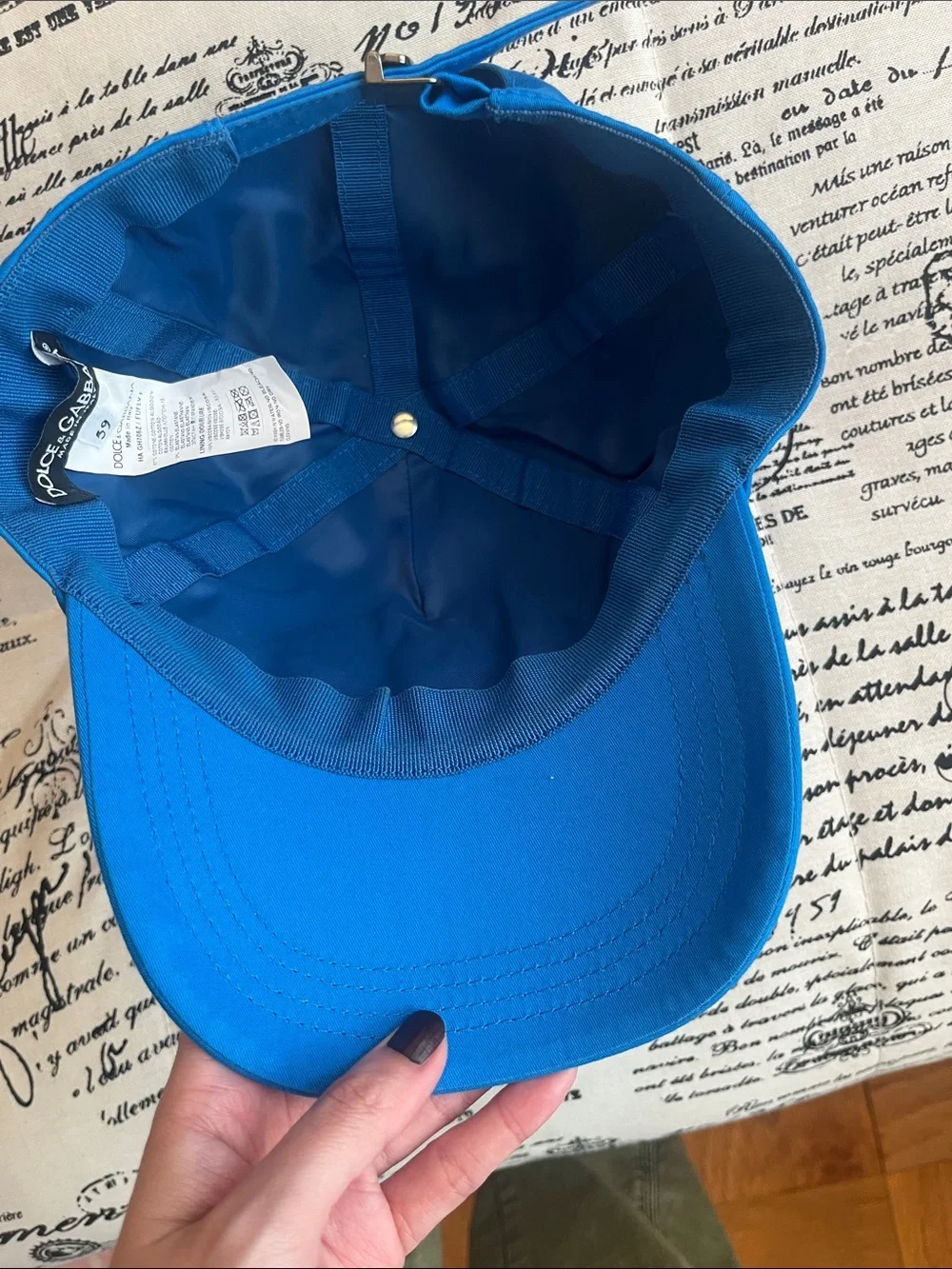 Dolce & Gabbana cap size 59 authentic